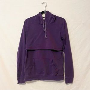 Latched Mama Purple Nursing Hoodie Size Large